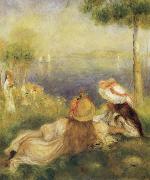 Pierre Renoir Young Girls at the Seaside USA oil painting artist